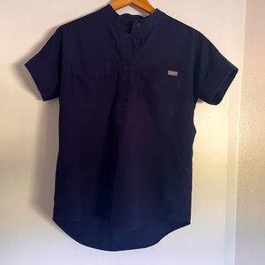 FIGS NAVY BLUE SCRUB TOP